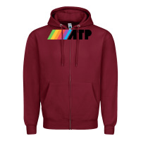 Burgundy atp Zipper Hoodie - linhVisuals