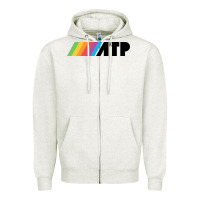 Oatmeal Heather atp Zipper Hoodie - linhVisuals