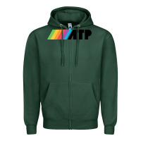 Sports Green atp Zipper Hoodie - linhVisuals