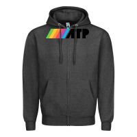 Charcoal Heather atp Zipper Hoodie - linhVisuals