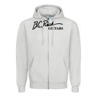 Dove Grey bc rich guitar Zipper Hoodie - linhVisuals
