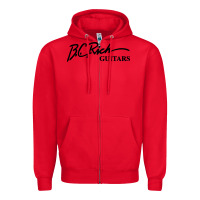 Red bc rich guitar Zipper Hoodie - linhVisuals