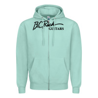 Seafoam bc rich guitar Zipper Hoodie - linhVisuals