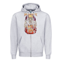 Heather Grey Sidoel Rock Shop Zipper Hoodie - linhVisuals