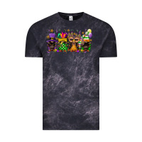 Cloud Black mardi gras afro gnomies Vintage Tee - FaDigitalArtStudio