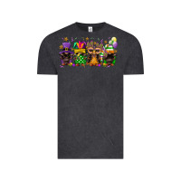Vintage Black mardi gras afro gnomies Vintage Tee - FaDigitalArtStudio
