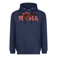 Navy valentines day mama Heavyweight Hoodie - RanaPortraitStore