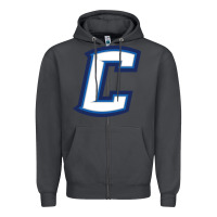 Smoke creighton bluejays wordmark Zipper Hoodie - linhVisuals