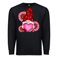 Black valentines day with sunflowers gnomes Premium Sweatshirt - RanaPortraitStore