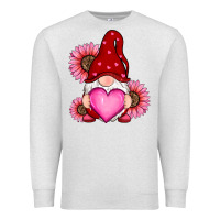 Oatmeal Heather valentines day with sunflowers gnomes Premium Sweatshirt - RanaPortraitStore