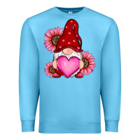 Ocean Blue valentines day with sunflowers gnomes Premium Sweatshirt - RanaPortraitStore