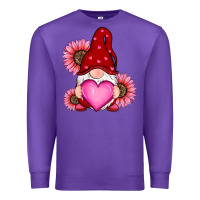 Purple valentines day with sunflowers gnomes Premium Sweatshirt - RanaPortraitStore