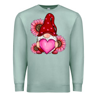 Seafoam valentines day with sunflowers gnomes Premium Sweatshirt - RanaPortraitStore