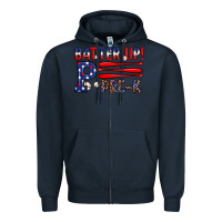 Navy batter up pre k Zipper Hoodie - JahusDesignShop