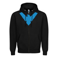 Black nightwing Zipper Hoodie - linhVisuals