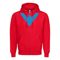 Red nightwing Zipper Hoodie - linhVisuals