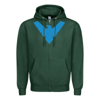 Sports Green nightwing Zipper Hoodie - linhVisuals