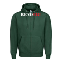 Sports Green reno 911 Zipper Hoodie - linhVisuals