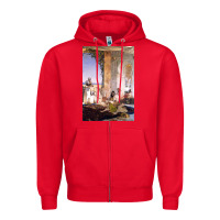 Red morocco, map, african, nying,algeria, agadir travel Zipper Hoodie - linhVisuals