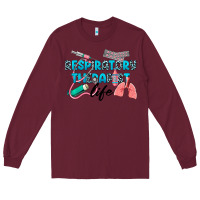 Burgundy Western Respiratory Therapist Life Long Sleeve Tee - LillyAllenDesigns