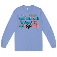 Colony Blue Western Respiratory Therapist Life Long Sleeve Tee - LillyAllenDesigns