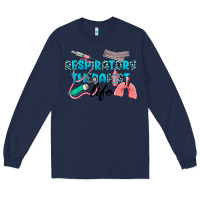 Navy Western Respiratory Therapist Life Long Sleeve Tee - LillyAllenDesigns