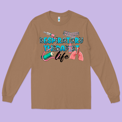 Western Respiratory Therapist Life Long Sleeve Tee Designed By Lillyallendesigns