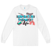 White Western Respiratory Therapist Life Long Sleeve Tee - LillyAllenDesigns
