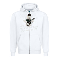 White sam the snowman from rankin bass rudolph the red nosed reindeer Zipper Hoodie - linhVisuals