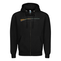 Black sharps rifle   old west Zipper Hoodie - linhVisuals