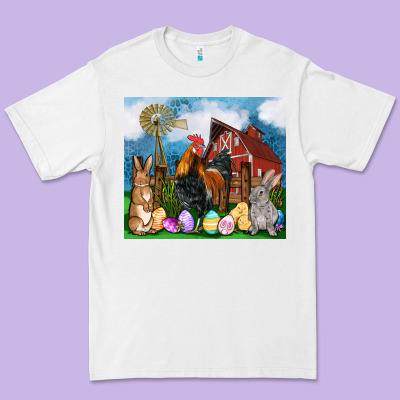 Farm Animals 20oz Premium Tee Designed By Oliviacreatesart