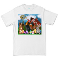 White Farm animals 20oz Premium Tee - OliviaCreatesArt
