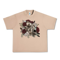 Burro Floral boho wolf skull Urban Heavy Tee - RanaPortraitStore