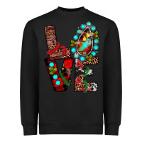 Black christmas love Heavyweight Sweatshirt - JahusDesignShop