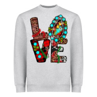 Heather Grey christmas love Heavyweight Sweatshirt - JahusDesignShop