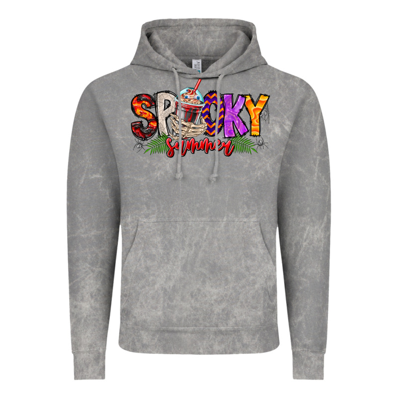 Spooky Summer Vibes Vintage Hoodie by CowhideDigitalArt | Teevron