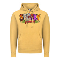 Vintage Mustard spooky summer vibes Vintage Hoodie - CowhideDigitalArt