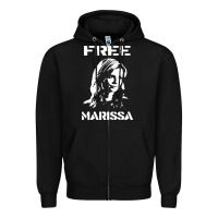 Black free marissa Zipper Hoodie - linhVisuals
