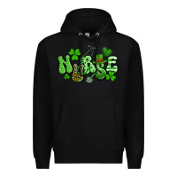 Black nurse st patrick's day Premium Hoodie - Artiststas