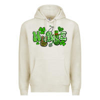 Oatmeal Heather nurse st patrick's day Premium Hoodie - Artiststas