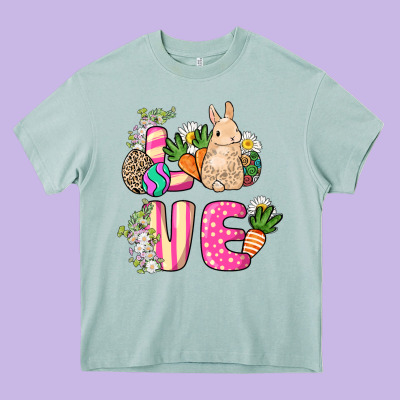 Love Easter Day Heavy Core Tee Designed By Howdyjamesfarm