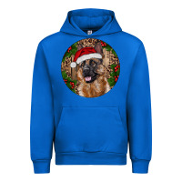 Cobalt German Shepherd Christmas Urban Hoodie - RanaPortraitStore