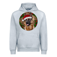 Heather Grey German Shepherd Christmas Urban Hoodie - RanaPortraitStore