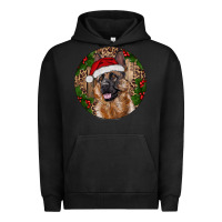Pigment Black German Shepherd Christmas Urban Hoodie - RanaPortraitStore