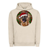 Pigment French Oak German Shepherd Christmas Urban Hoodie - RanaPortraitStore