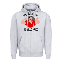 Heather Grey beauty and the beast gaston winner Zipper Hoodie - linhVisuals