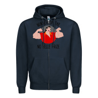 Navy beauty and the beast gaston winner Zipper Hoodie - linhVisuals