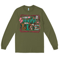 Army Green Nurse life leopard frame Long Sleeve Tee - LillyAllenDesigns