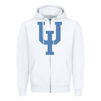 White Upper Iowa Peacocks, Merch Zipper Hoodie - linhVisuals