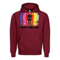 Burgundy dick gregory Zipper Hoodie - linhVisuals